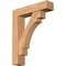 Ekena Millwork Merced Block Smooth Bracket w/ Offset Brace, Western Red Cedar, 7 1/2"W x 32"D x 40"H BKT0806X32X40MRC05SWR - alternate 1